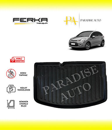 Citroen C3 HB 5 Kapılı Kalın Stepneli 2010-2016 Bagaj Havuzu