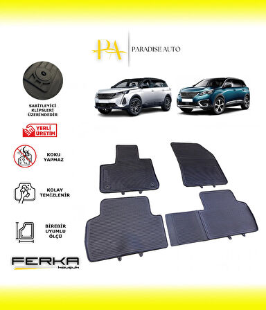 Peugeot 5008 2016 ve Üstü Araca Özel Paspas