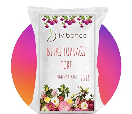 İYİBAHÇE Bitki Toprağı Torf (Humus Katkılı) 20 LT