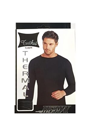 Erkek Siyah Termal Üst Fanilia