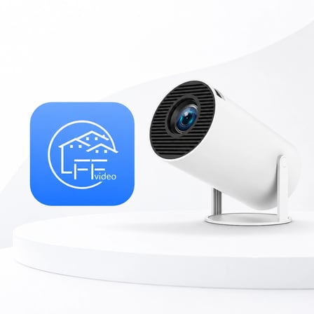Unınet Bluetooth Android 11 Taşınabilir Ev Sineması Akıllı Projeksiyon Cihazı Beyaz