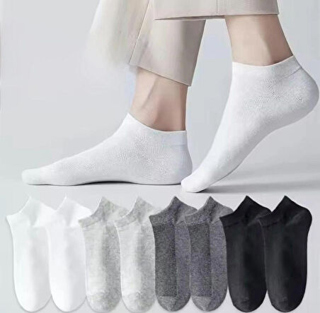 Unisex Comfort Pamuklu Terletmez Pantolon Çorap Seti 8'Çİft