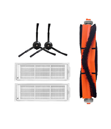 Xiaomi Mop 2 Pro (Siyah) MJST1SHW Uyumlu Yedek Fırça Filtre Seti-5 Parça