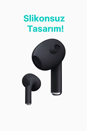 Siyah 4. Nesil Air Bluetooth Kulaklık Bütün Cihazlara Tam Uyumlu Kılıf Ve Taşıma Ipi Hedyeli