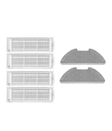 Xiaomi Mop 2 Pro MJST1SHW Uyumlu Yedek Filtre Mop Seti-6 Parça
