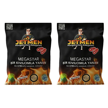 Jetmen PRO Geliştirilmiş Mangal Kömürü
