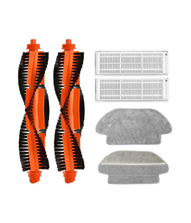 Xiaomi Mop Pro STYJ02YM Uyumlu Yedek Fırça Hepa Filtre Mop Seti-6 Parça
