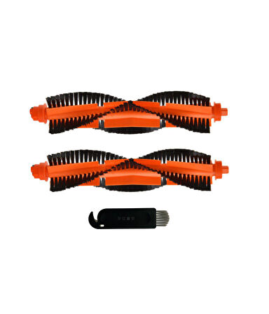 Xiaomi Mop Pro STYJ02YM Uyumlu Yedek Ana Fırça ve Temizleme Fırçası-3 Parça