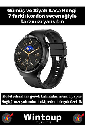 Watch 4 Plus 8in1 Smartwatch 2024 Son Sürüm Akıllı Saat Gps Bluetooth Çağrı Android Ios