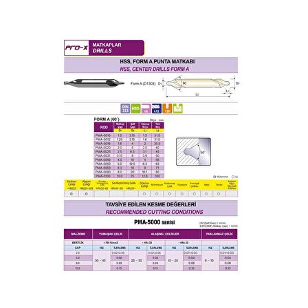 Pro-x Punta Matkabı PMA-5010 1X3.15X1.3X31.5