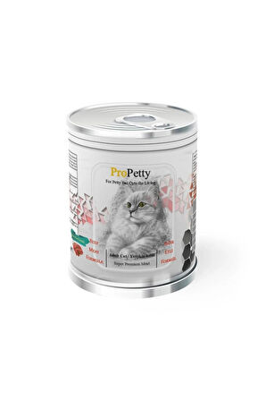 ProPetty Tahılsız Sığır Etli Yetişkin Kedi Konserve Maması 24 x 415 Gr.