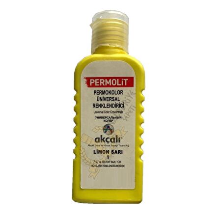 Permolit Üniversal Renklendirici Renk Tüpü LİMON SARI 50 ml.