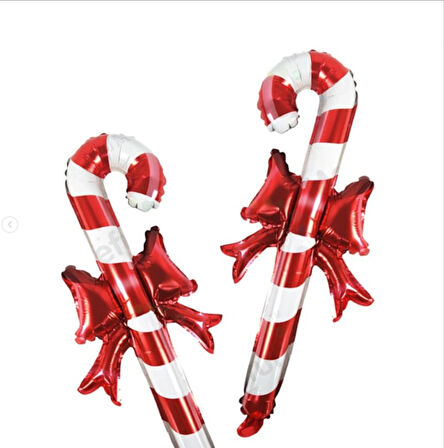 Kurdeleli Baston Folyo Balon