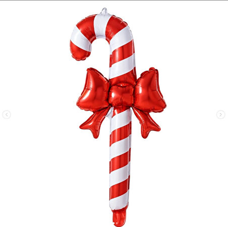 Kurdeleli Baston Folyo Balon