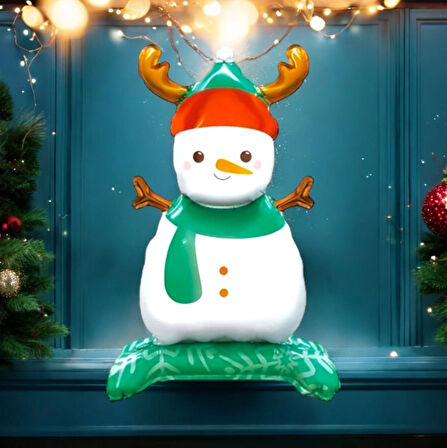 Ayaklı Küçük Kardan Adam Folyo Balon