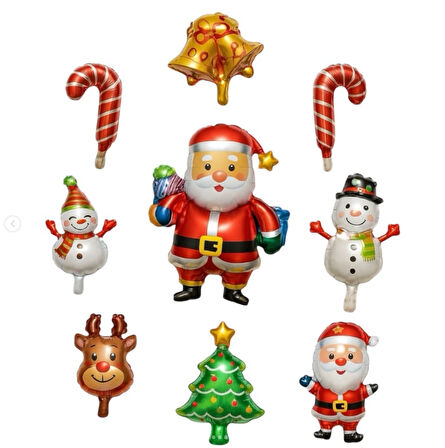 9’lu 16” Yılbaşı Set Folyo Balon