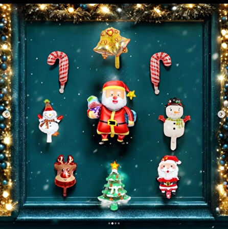 9’lu 16” Yılbaşı Set Folyo Balon