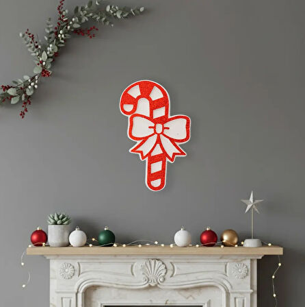 Küçük Baston Şeker Strafor Süs