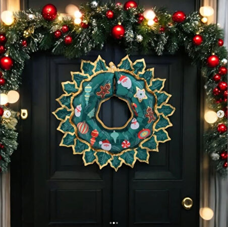 Yılbaşı Kapı Süsü Folyo Balon