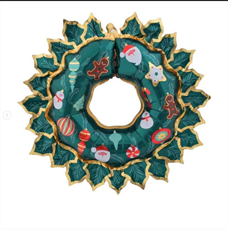 Yılbaşı Kapı Süsü Folyo Balon