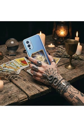 Tecno Camon 19 ile Uyumlu Burç Kartları Kova Tasarımlı Şeffaf Silikon Kılıf