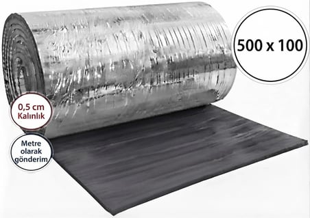 5 Metre Petek Kalorifer Radyatör Arkası Folyolu Plaka Isı Yalıtım Levhası Şilte Petek Yalıtım Levhası