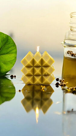 Troya Prizma İkili Takım Balmumu Mum