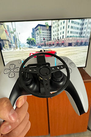 Playstation 5 Oyun Direksiyonu - Ps 5 Dualsense Mini Oyun Direksiyonu - Siyah