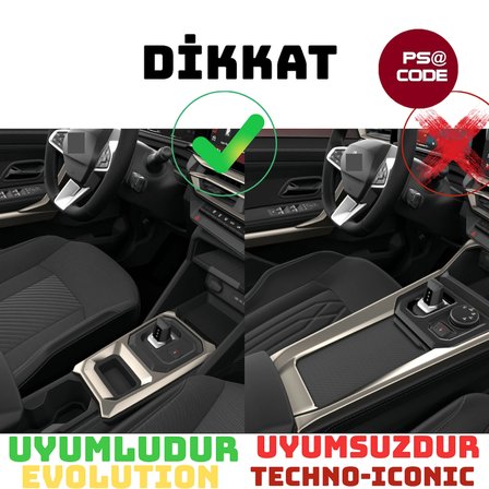 Renault Boreal Kolçak altı organizer-Orta konsol düzenleyıcı-Evolution modeller ile uyumludur!