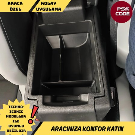 Renault Boreal Kolçak altı organizer-Orta konsol düzenleyıcı-Evolution modeller ile uyumludur!