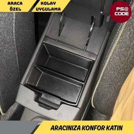 Renault Captur Orta konsol düzenleyici - Organizer  (2020 ile 2026 arası uyumlu)