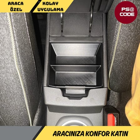 Renault Captur Orta konsol düzenleyici - Organizer  (2020 ile 2026 arası uyumlu)