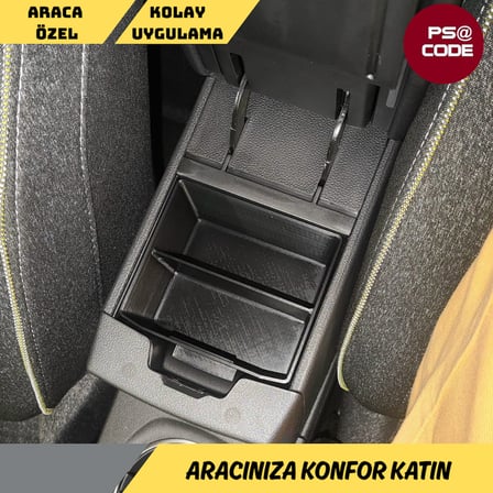Renault Captur Orta konsol düzenleyici - Organizer  (2020 ile 2026 arası uyumlu)