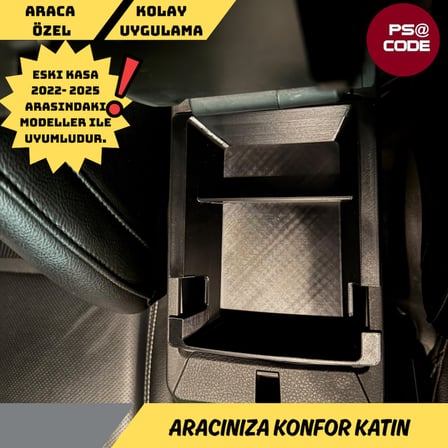 Eski Kasa JEEP COMPASS Orta Konsol Düzenleyici VE Organizer 2022-2025 modelle uyumlu