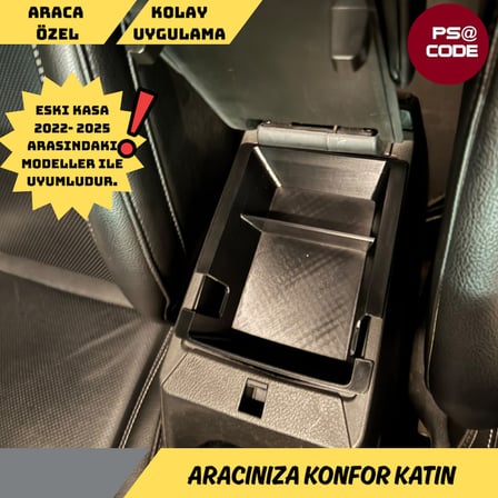 Eski Kasa JEEP COMPASS Orta Konsol Düzenleyici VE Organizer 2022-2025 modelle uyumlu