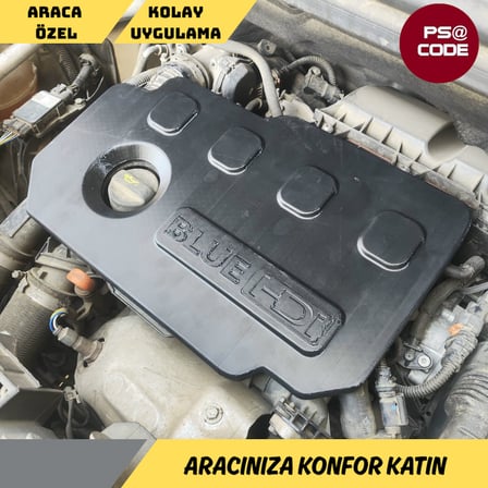 1.5 BlueHDi Motor Keçe Koruma Kafesi – Kedi ve Dış Etken Koruyucu Plastik Kapak (Peugeot, Citroën, Opel, DS Uyumlu)