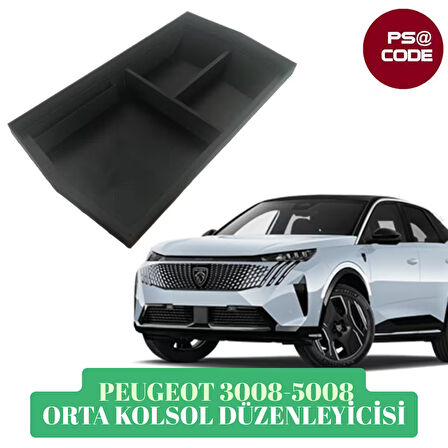 Peugeot 3008 P64 E-3008 2024  Orta Konsol Kolçak Saklama Kutusu, Kolçak Düzenleyici