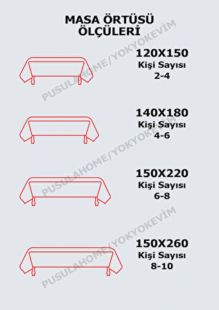 Ekose Zeytin Desenli Kolay Temizlenebilir Leke Tutmaz Dertsiz Masa Örtüsü