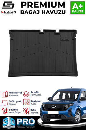 S-Dizayn Ford Courier 3D Pro Bagaj Havuzu 2024 Üzeri A+ Kalite