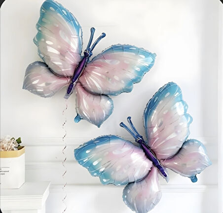 BÜYÜK MAVİ KELEBEK FOLYO BALON