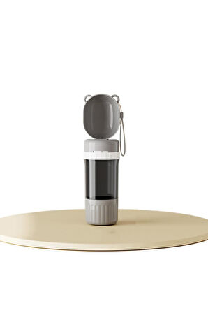 Evcil hayvanlar için ikisi bir arada su ve mama bardağı