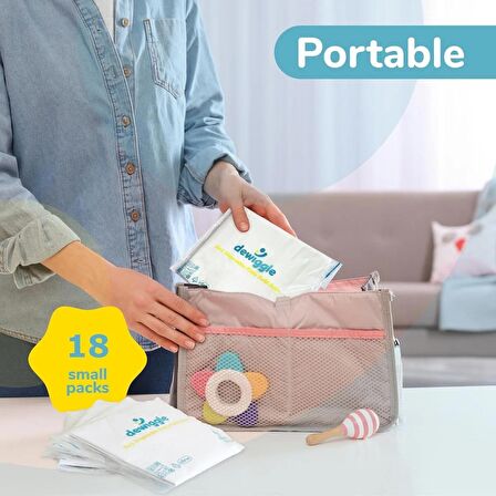 [90 Lı Super Eko Paket] Portatif Lazımlık Poşeti 300 ml E Kadar Su Emici Ped