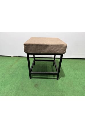 Metal ayaklı Sırtsız Bank Puf Bench Balkon-bahçe-kafe-çay Seti pufu