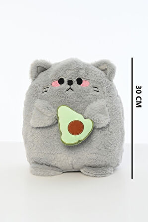 30 Cm Yumuşak Avakadolu Kedi Peluş Oyuncak Oyun Arkadaşı