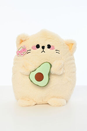 30 Cm Yumuşak Avakadolu Kedi Peluş Oyuncak Oyun Arkadaşı