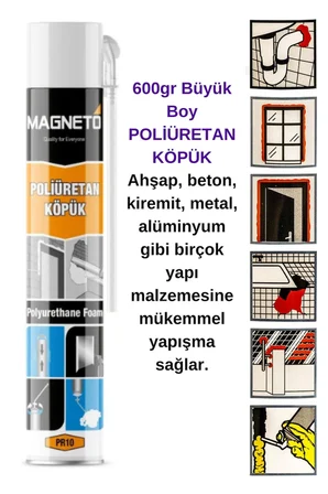 PU Poliüretan Köpük 600 Gr