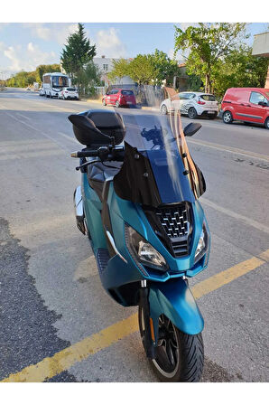 Peugeot Pulsion 125 Siperlik Ön Cam 2022 2024 Model 68cm Açıkfüme Renkli 4mm UZUN CAM