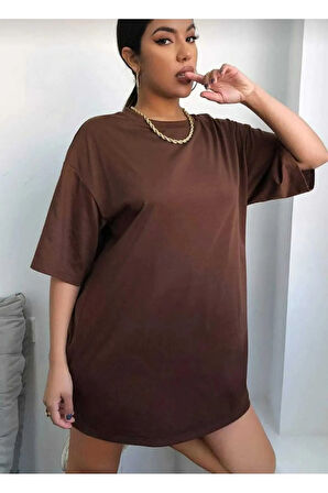 pusula sırt baskılı oversize basic o yaka unisex t-şhirt