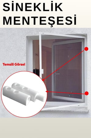 2 Adet Pimapen PVC Pencere Kapı Sineklik Menteşesi Pimli Plastik Pratik Açma Kapama Hareket Aparatı