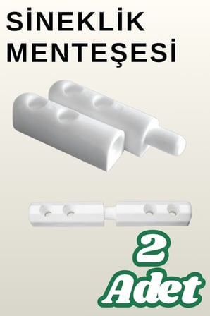 2 Adet Pimapen PVC Pencere Kapı Sineklik Menteşesi Pimli Plastik Pratik Açma Kapama Hareket Aparatı